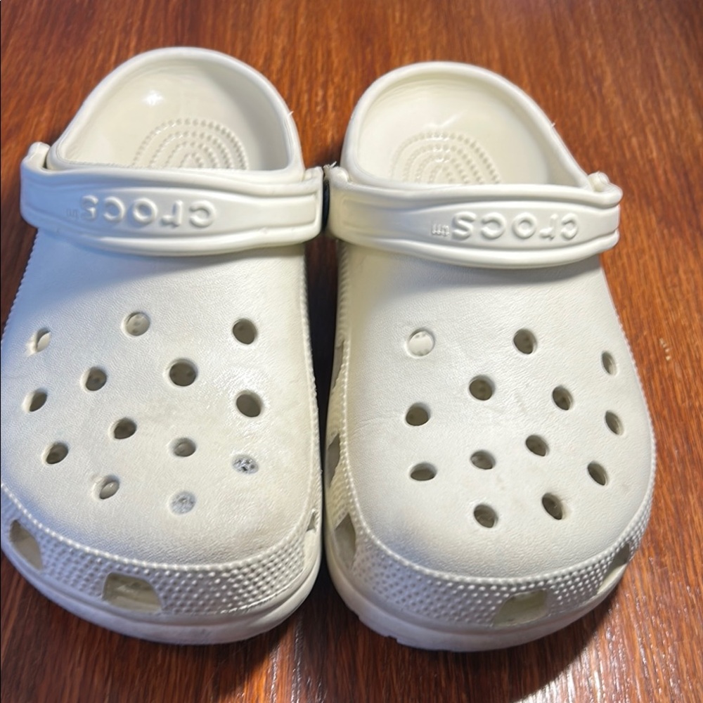 Croc Classic Linen Lightweight Water Friendly Pivoting Heel Strap Clog Sz M5 W7